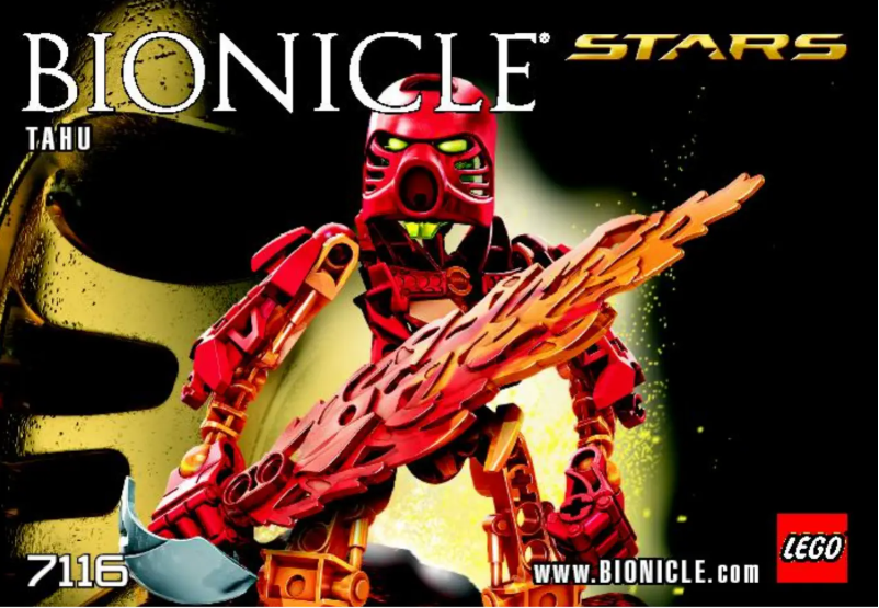 Page 1 de la notice Manuel utilisateur Lego Bionicle 7116
