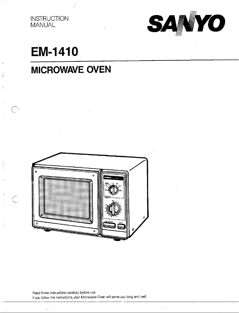 Page 1 de la notice Manuel utilisateur Sanyo EM-1410