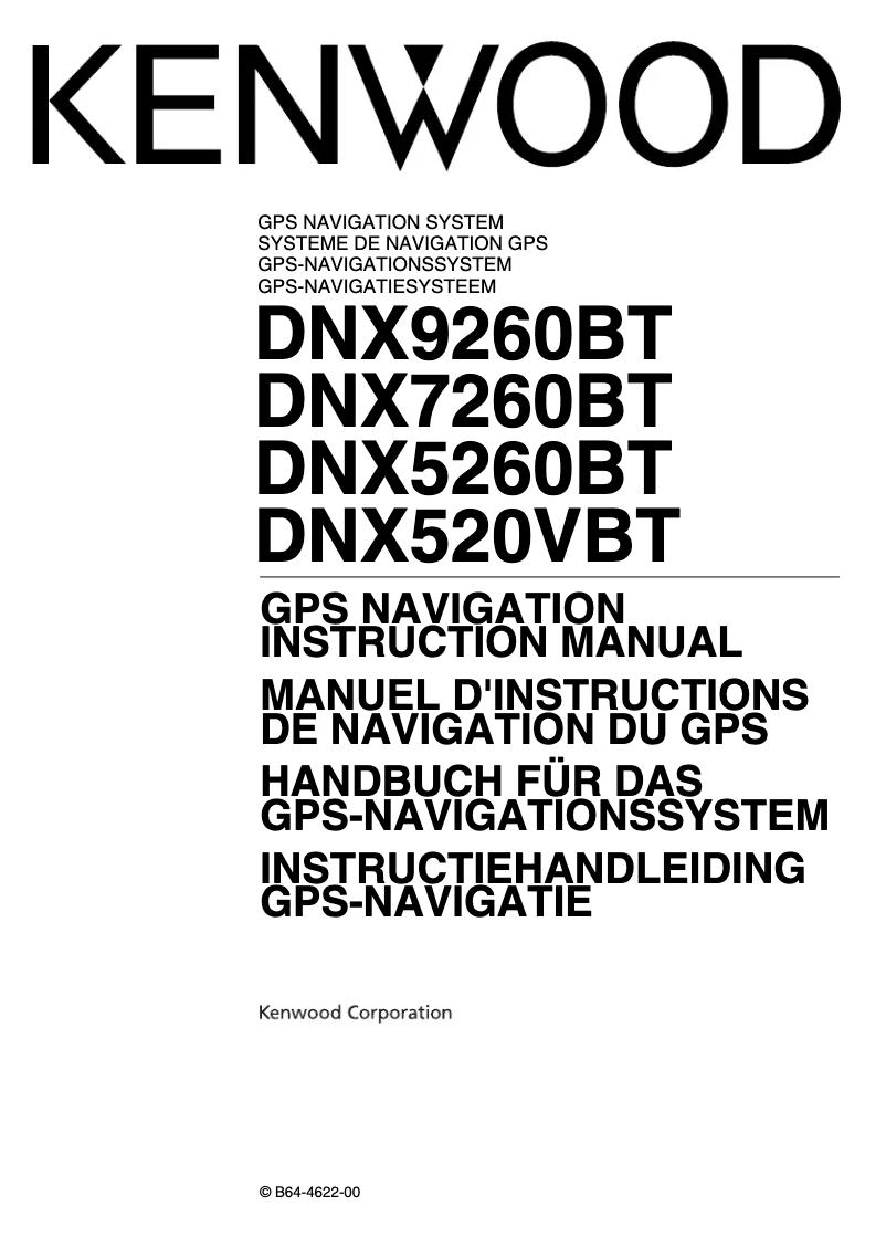 Imagen de la primera página del manual del dispositivo DNX520VBT