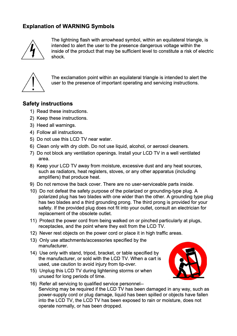 Page n°1 - Manuel utilisateur V7 LTV19HD