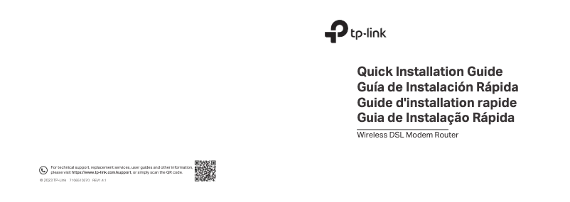 Page n°1 - Manuel utilisateur TP-Link TD-8840T