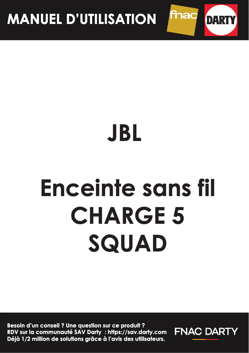 Page n°1 - Manuel utilisateur JBL Charge 5