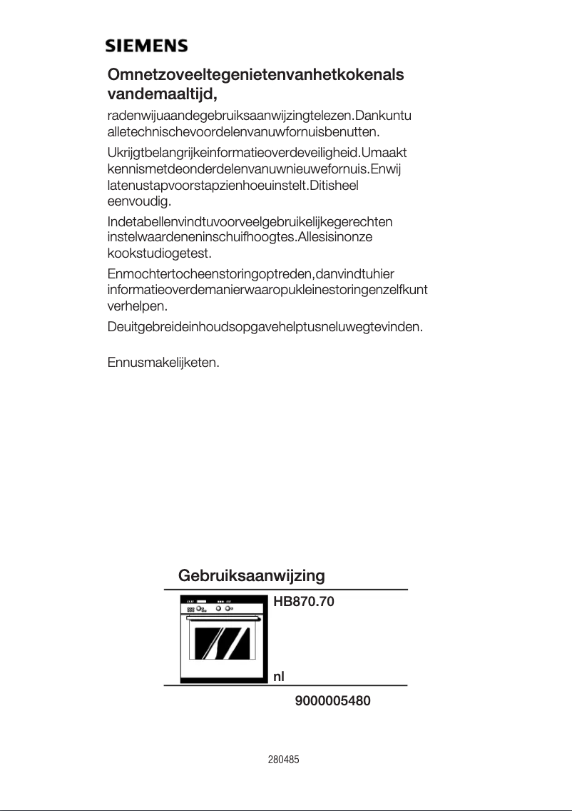 Image de la première page du manuel de l'appareil HB870570