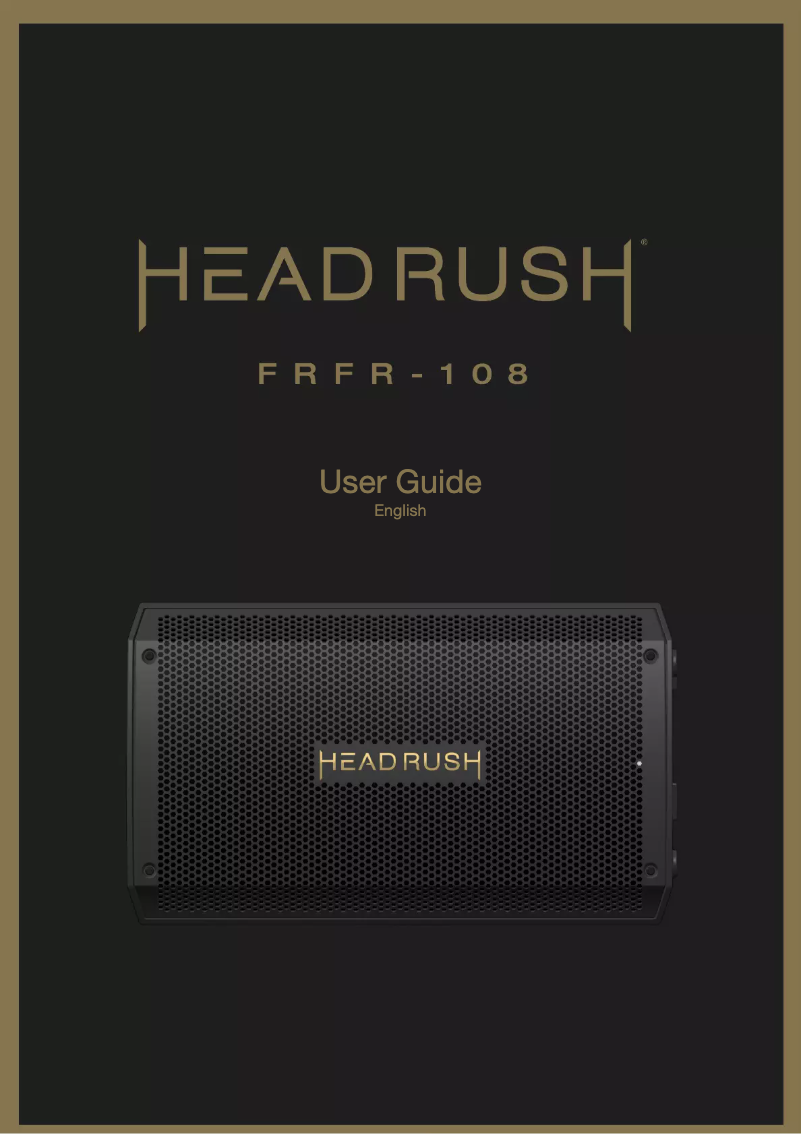 Page n°1 - Manuel utilisateur HeadRush FRFR-108 MKII