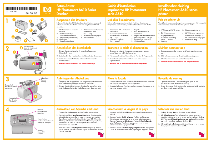 Page n°1 - Manuel utilisateur HP Photosmart A617