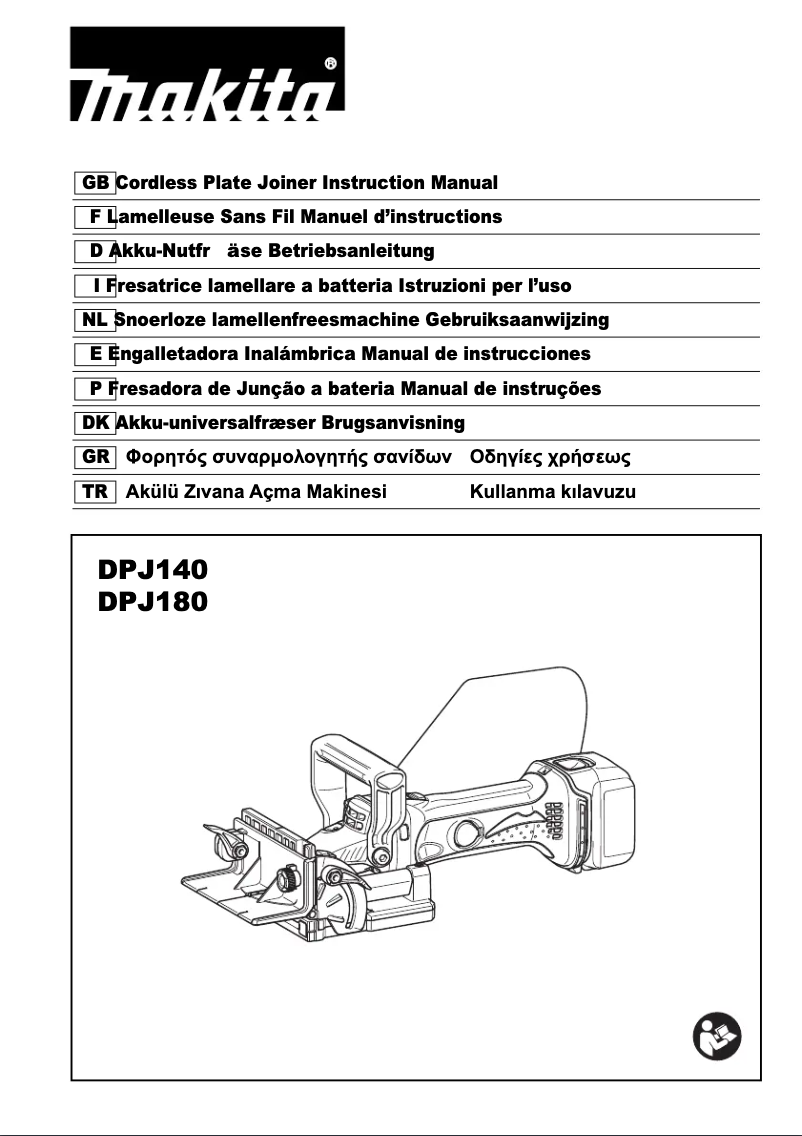 Page 1 de la notice Fiche technique Makita DPJ180Z