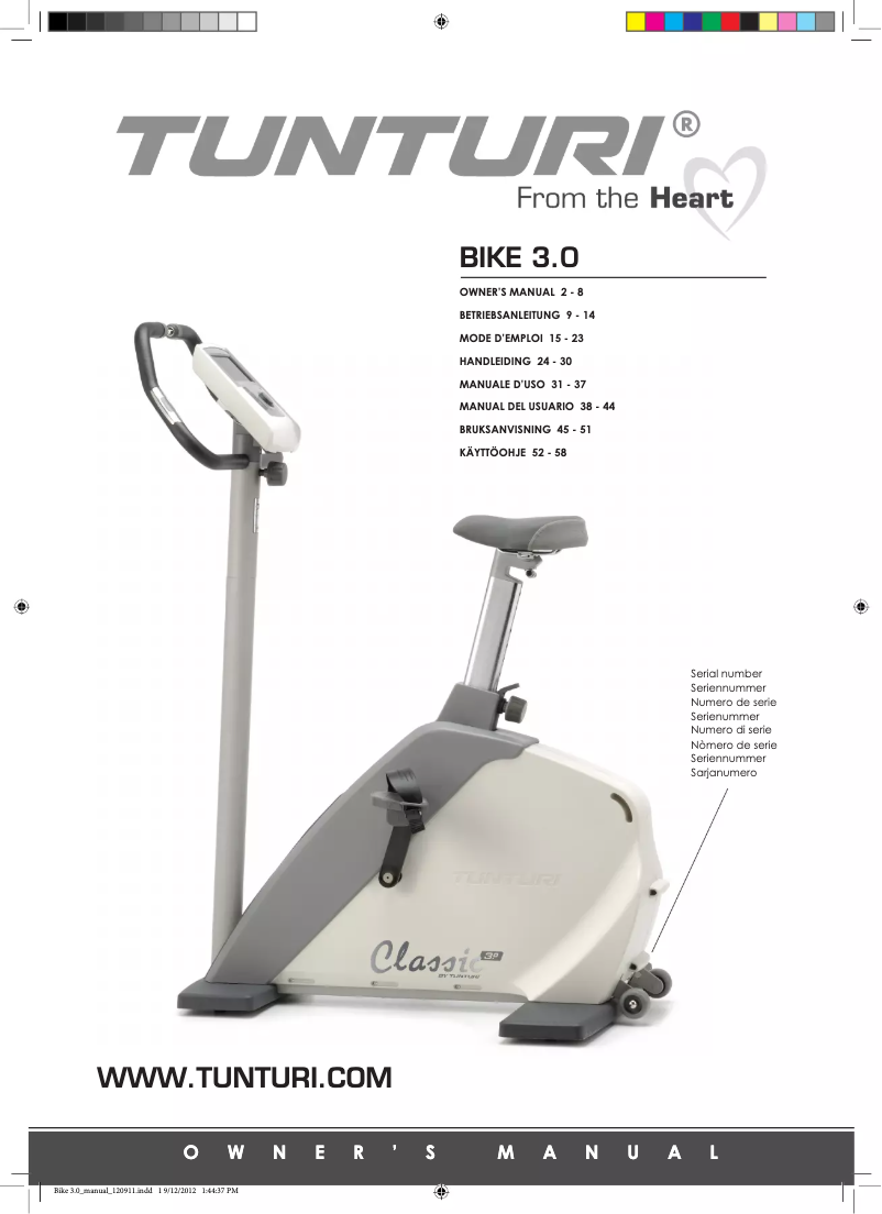 Image de la première page du manuel de l'appareil Classic 3.0