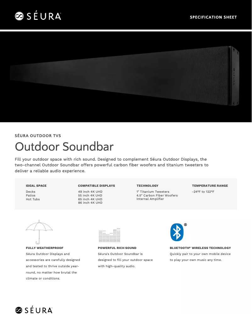 Page n°1 - Fiche technique Seura SPK-55