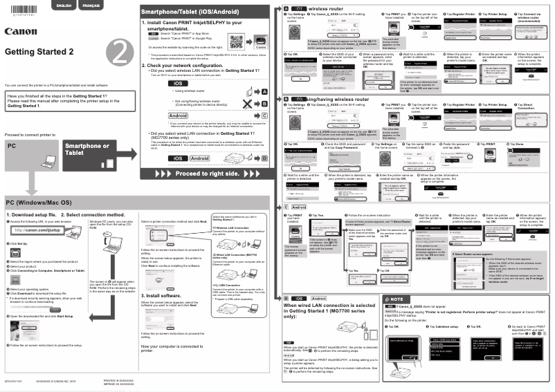 Page n°1 - Manuel utilisateur Canon Pixma MG7751