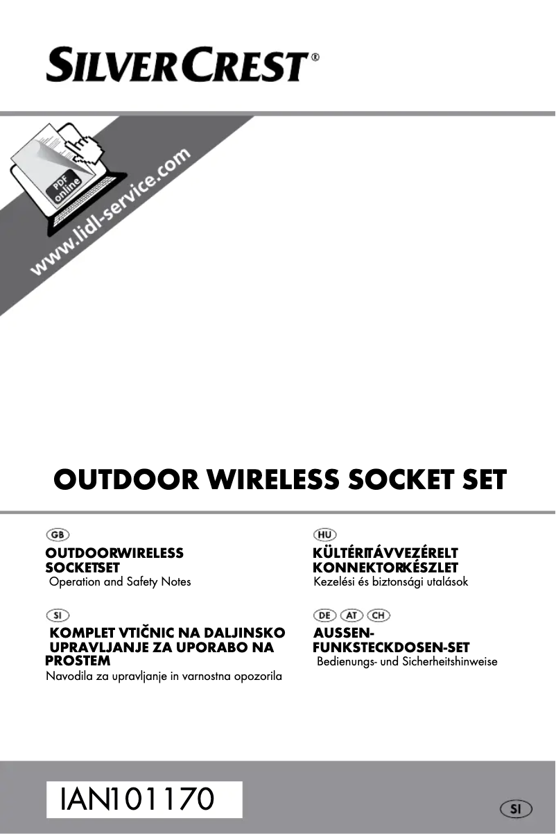 Page n°1 - Manuel utilisateur SilverCrest IAN 101170