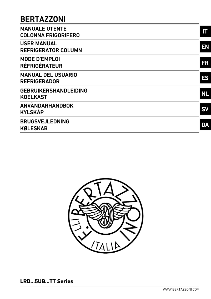 Page 1 de la notice Manuel utilisateur Bertazzoni LRD755UBRXTT