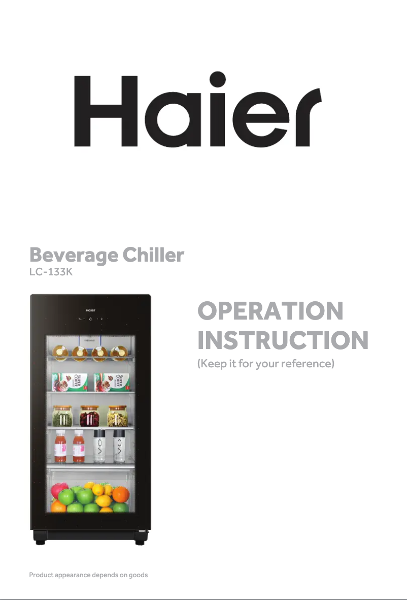 Page n°1 - Manuel utilisateur Haier LC-133K