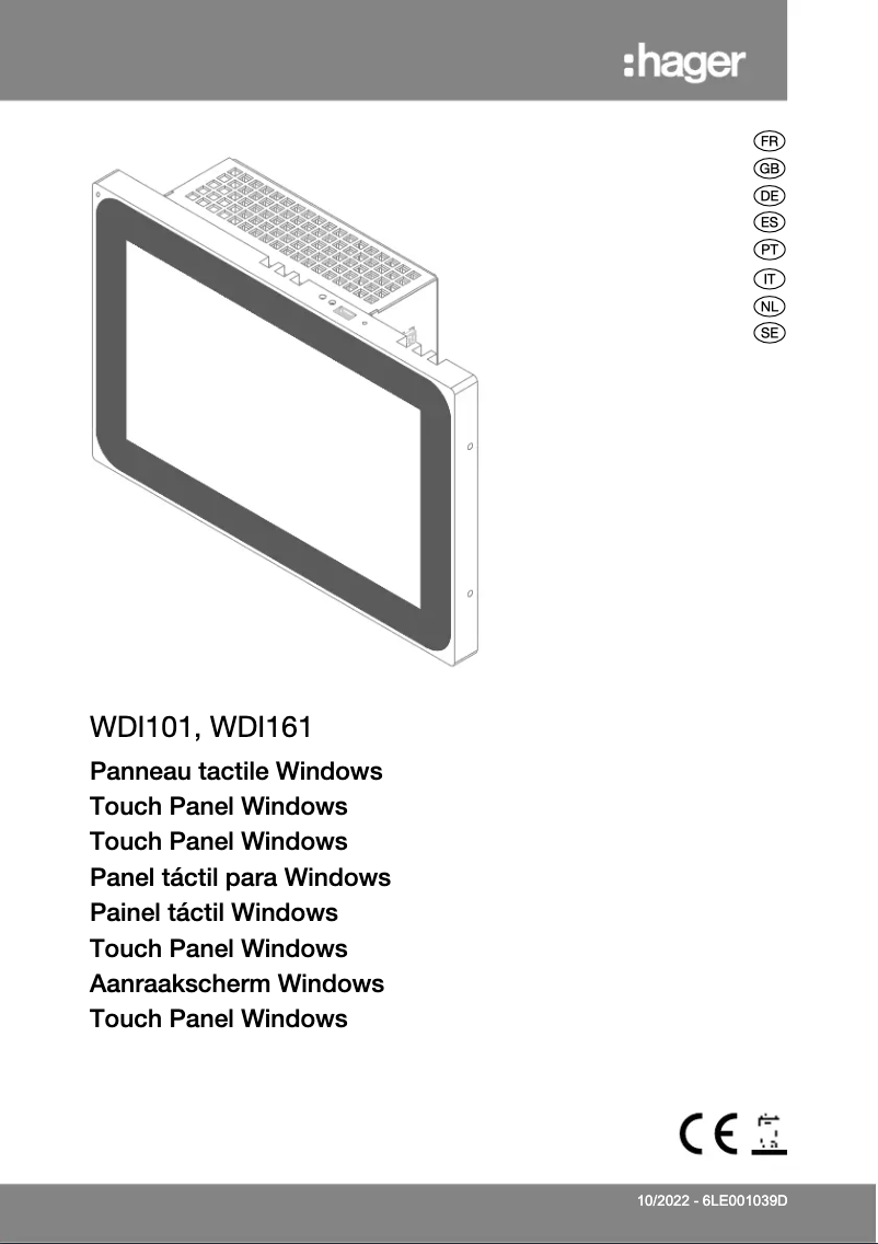 Image de la première page du manuel de l'appareil WDI101