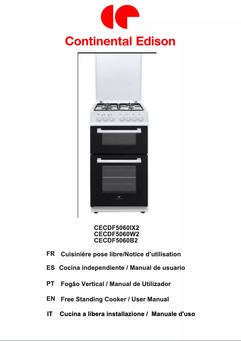 Image de la première page du manuel de l'appareil CECDF5060W2