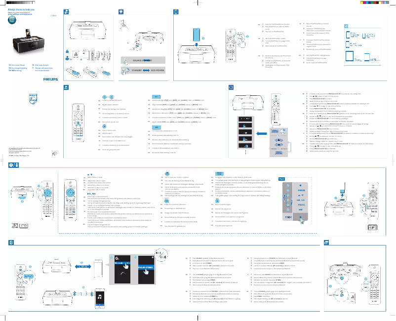 Page n°1 - Manuel utilisateur Philips DTB855