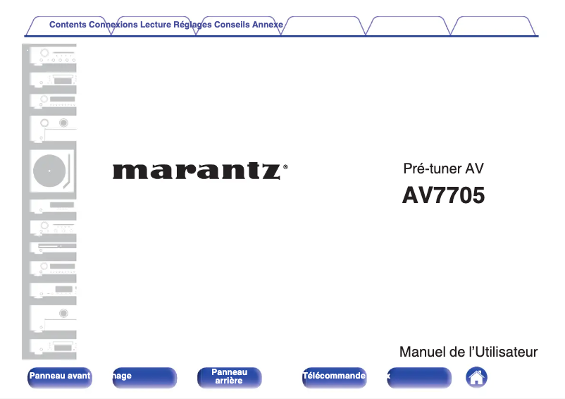Página 1 del manual Manual de usuario Marantz AV7705