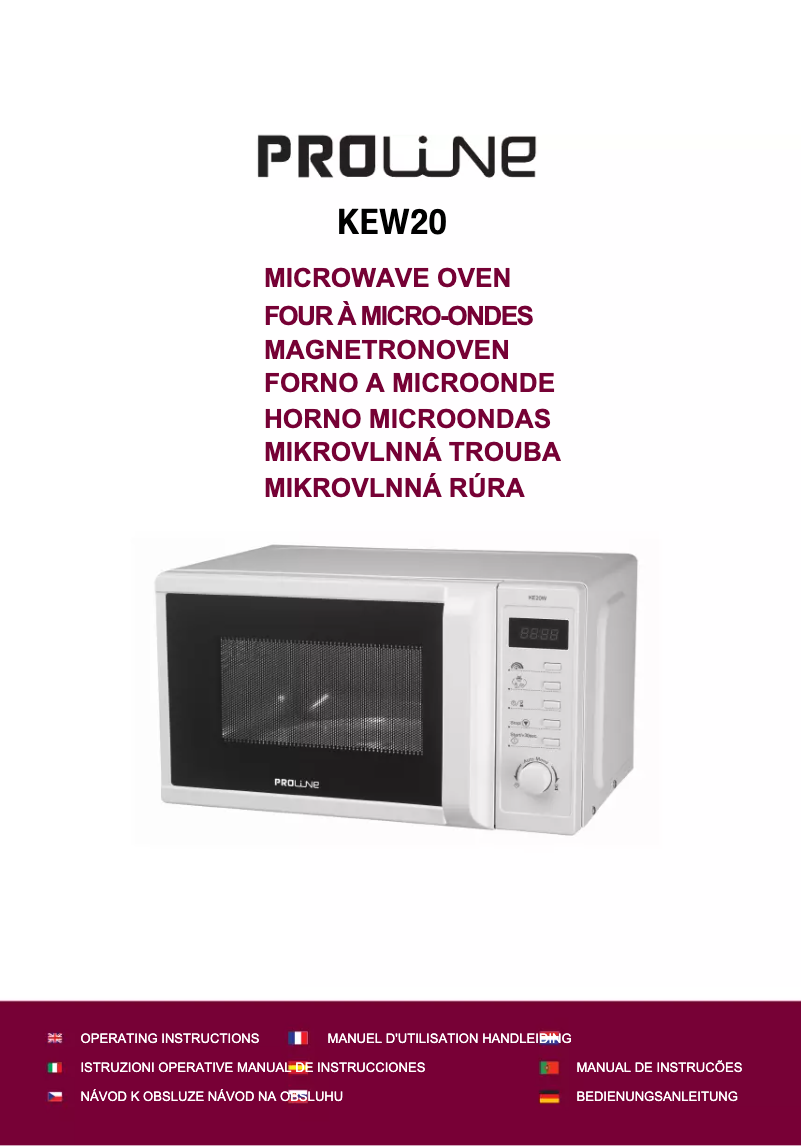 Page 1 de la notice Manuel utilisateur Proline KE20W