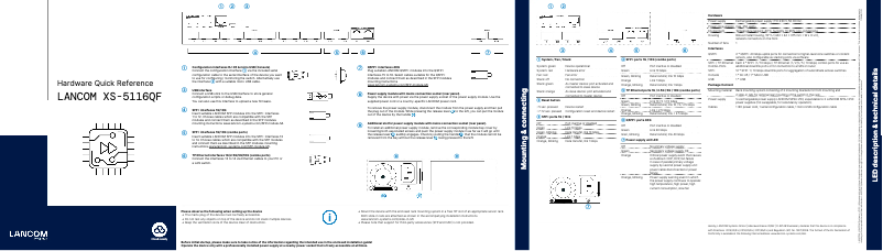 Página 1 del manual Manual de usuario Lancom XS-5116QF