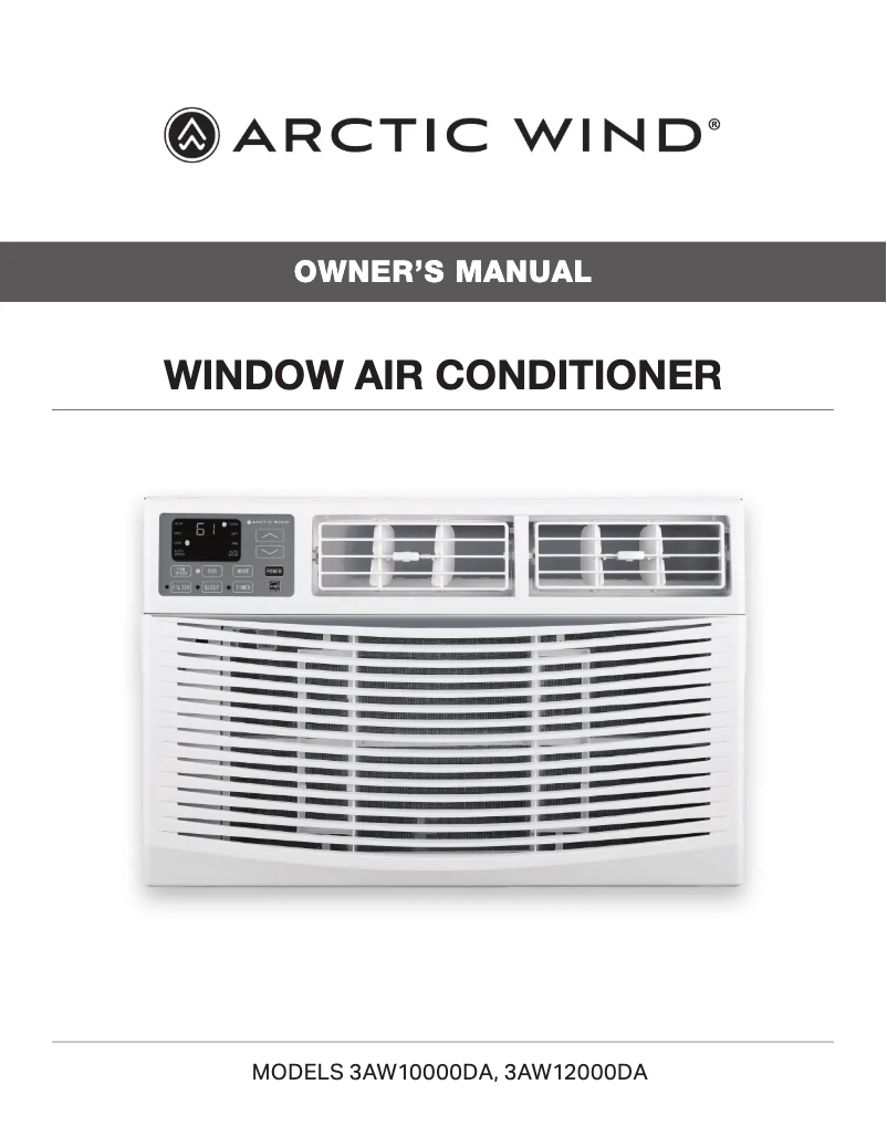 Page n°1 - Manuel utilisateur ARCTIC WIND 3AW12000DA