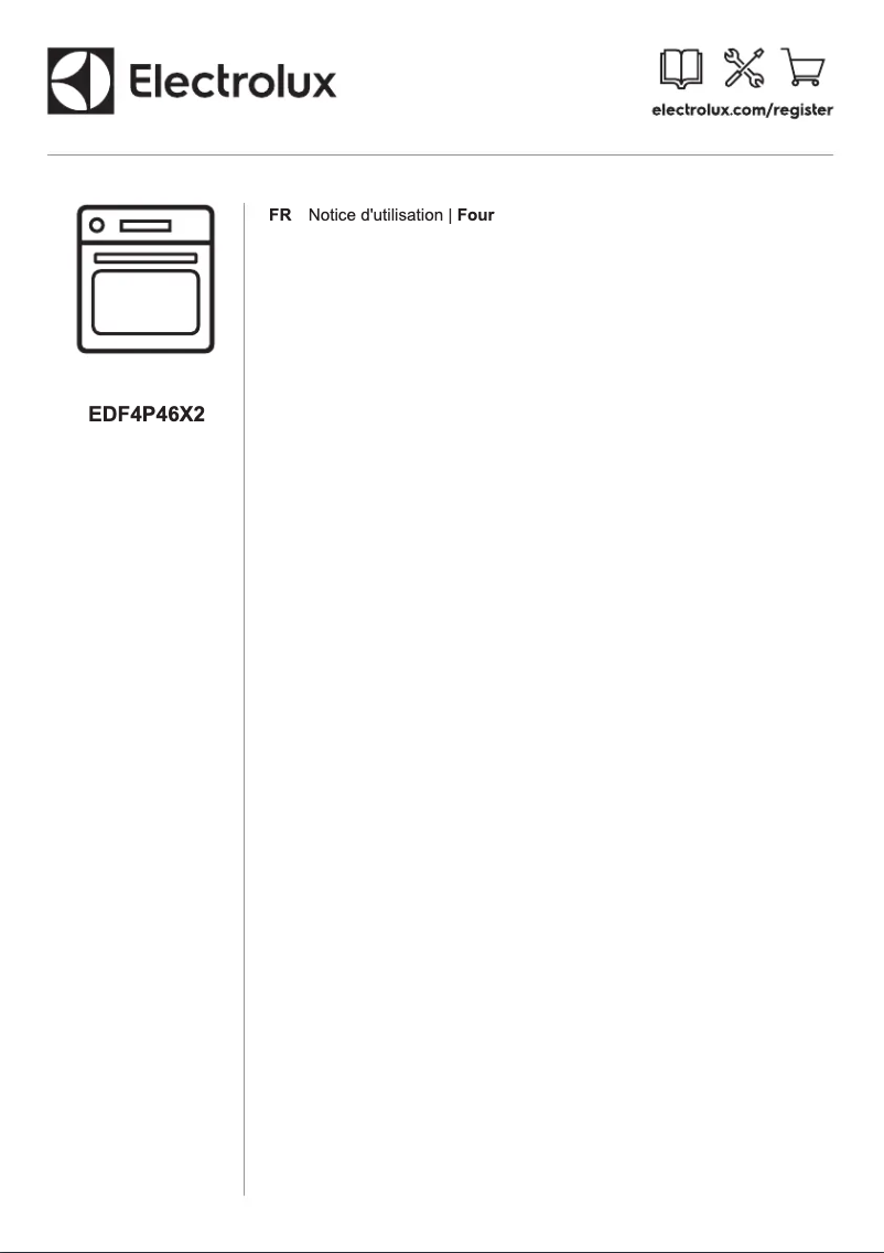 Page 1 de la notice Manuel utilisateur Electrolux EDF4P46X2