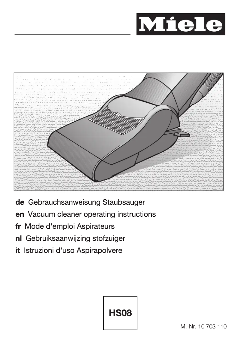 Image de la première page du manuel de l'appareil Dynamic U1 Allergy PowerLine SHCF3