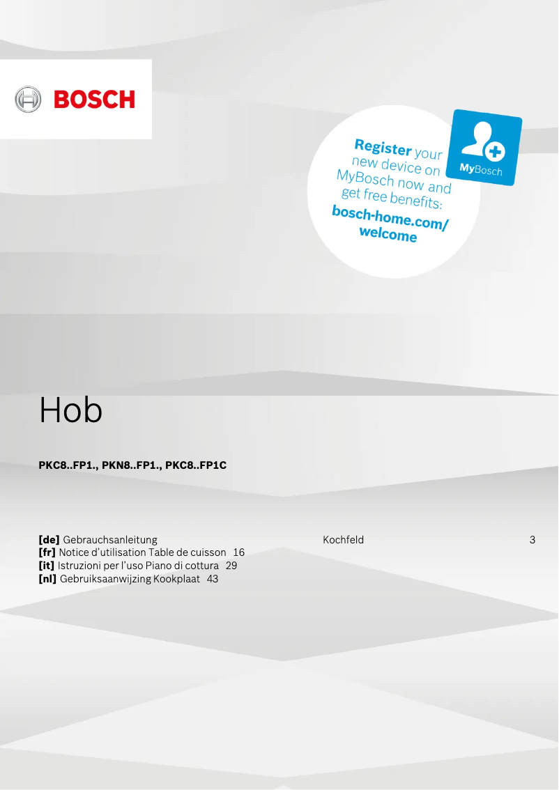 Página 1 del manual Manual de usuario Bosch HBD78PS51