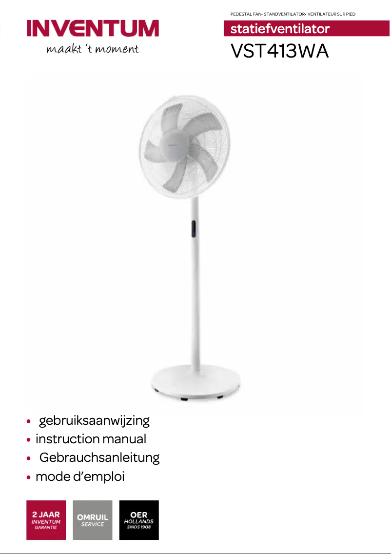 Image de la première page du manuel de l'appareil VST413WA