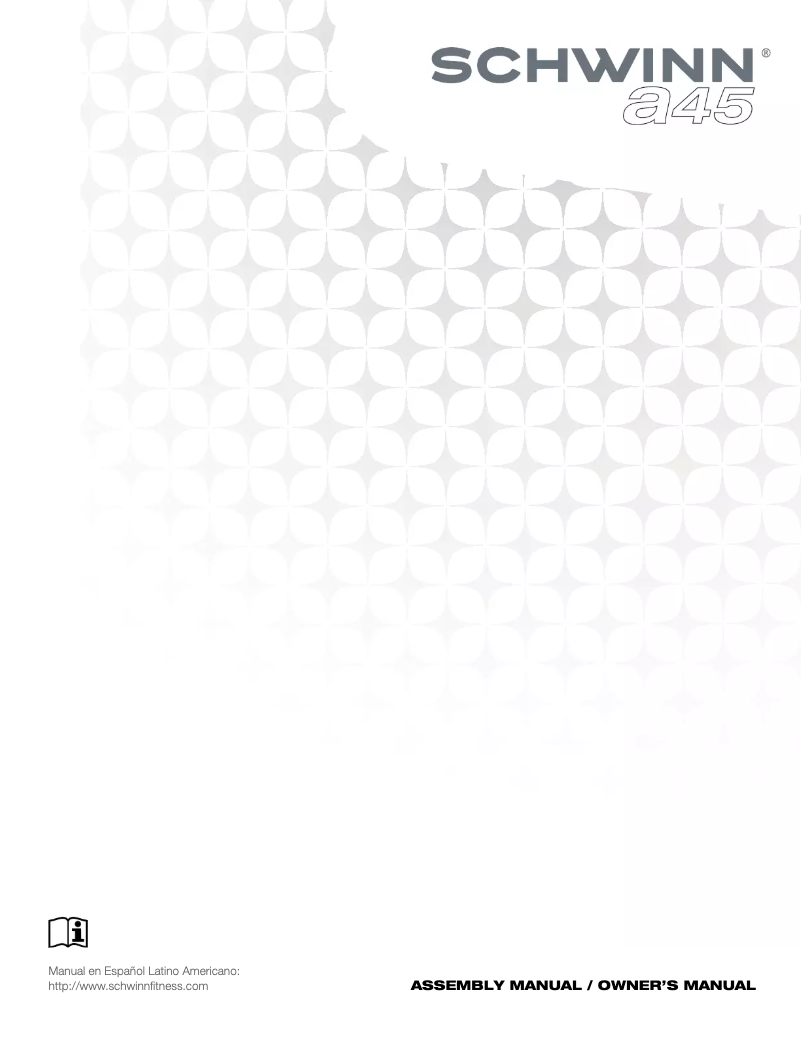 Page 1 de la notice Manuel utilisateur Schwinn A45