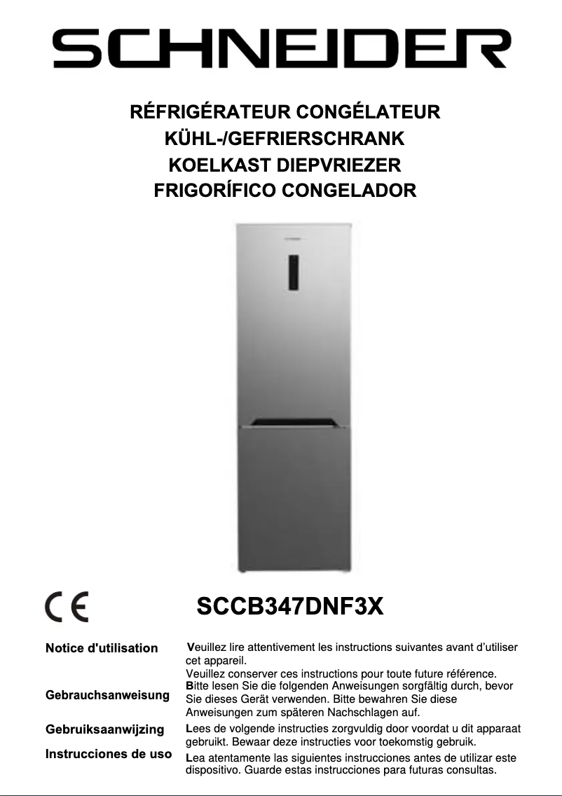 Page 1 de la notice Manuel utilisateur Schneider SCCB347DNF3X