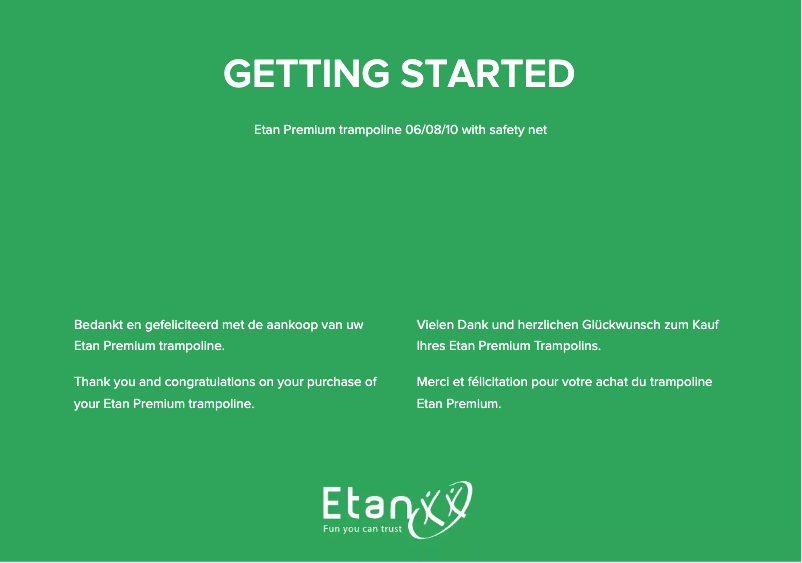 Page n°1 - Manuel utilisateur Etan Premium Gold 08