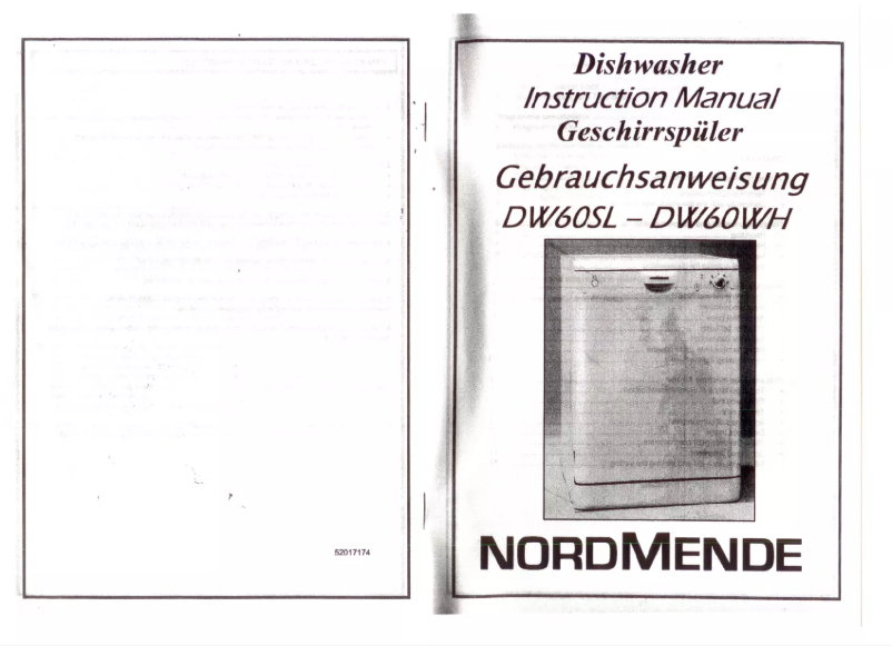 Page n°1 - Manuel utilisateur Nordmende DW60WH