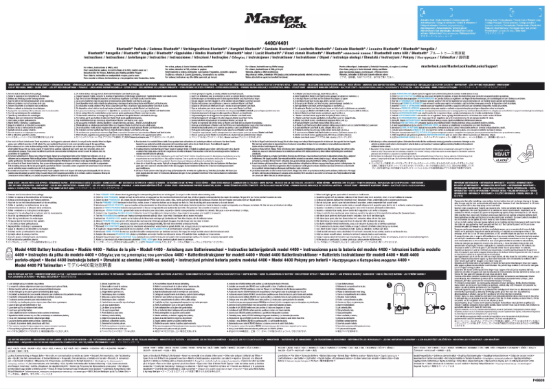 Page 1 de la notice Manuel utilisateur Master Lock 4400