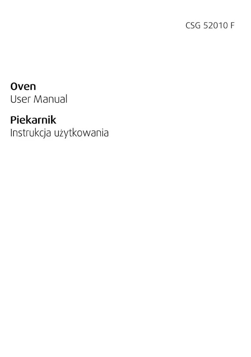 Page 1 de la notice Manuel utilisateur Beko CSG 52010 FW