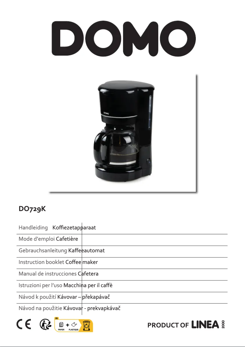 Page n°1 - Manuel utilisateur Domo DO729K