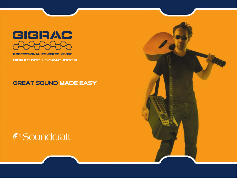 Image de la première page du manuel de l'appareil GigRac 600