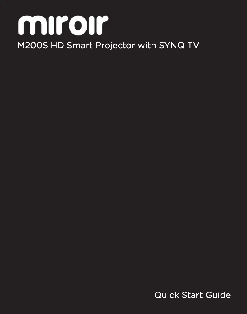 Page n°1 - Manuel utilisateur Miroir M200S