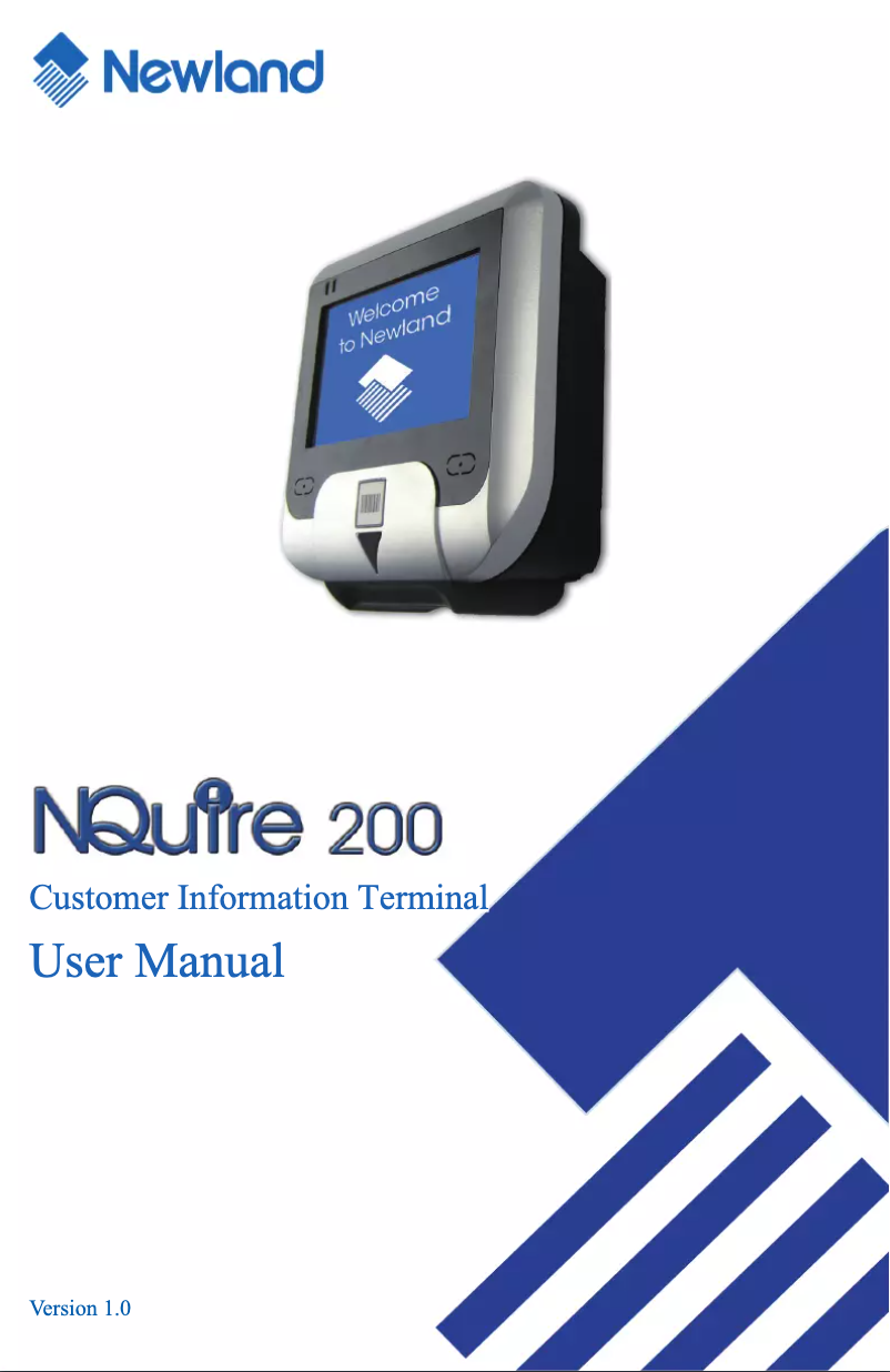 Page 1 de la notice Manuel utilisateur Newland NQuire 202