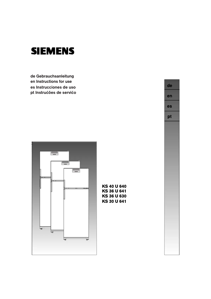Image de la première page du manuel de l'appareil KS40U640