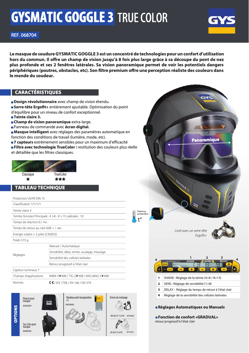 Image de la première page du manuel de l'appareil LCD Gysmatic Goggle 3