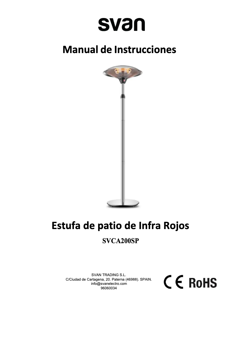 Image de la première page du manuel de l'appareil SVCA200SP