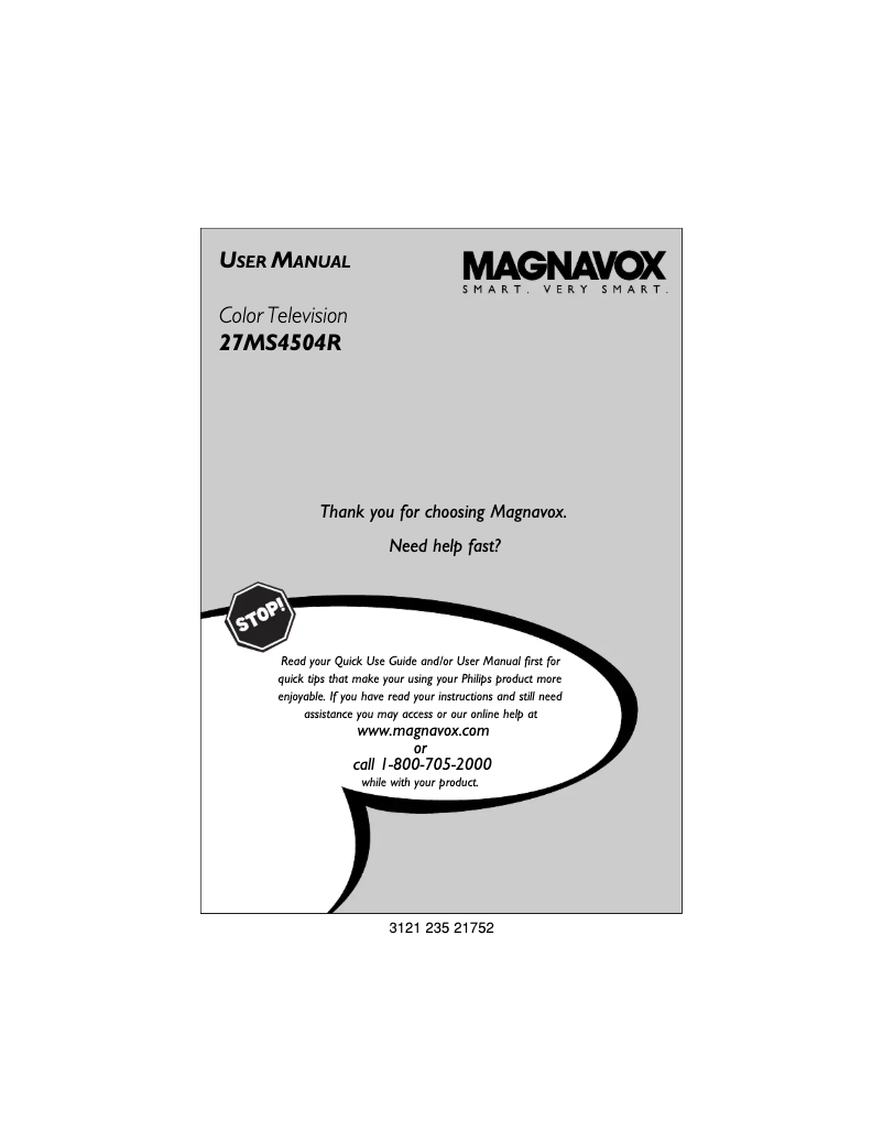 Page n°1 - Manuel utilisateur Philips 27MS4504