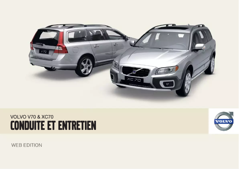 Page 1 de la notice Manuel utilisateur Volvo XC70 (2008)