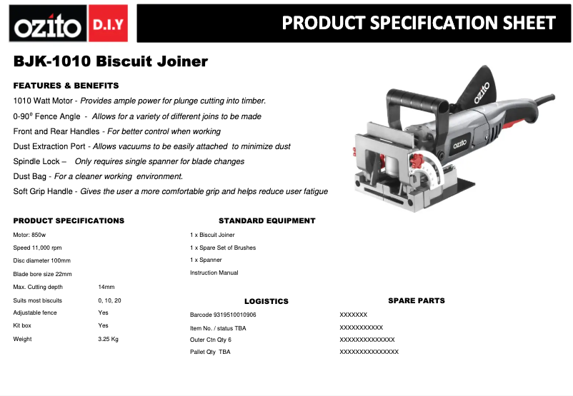 Imagen de la primera página del manual del dispositivo BJK-1010