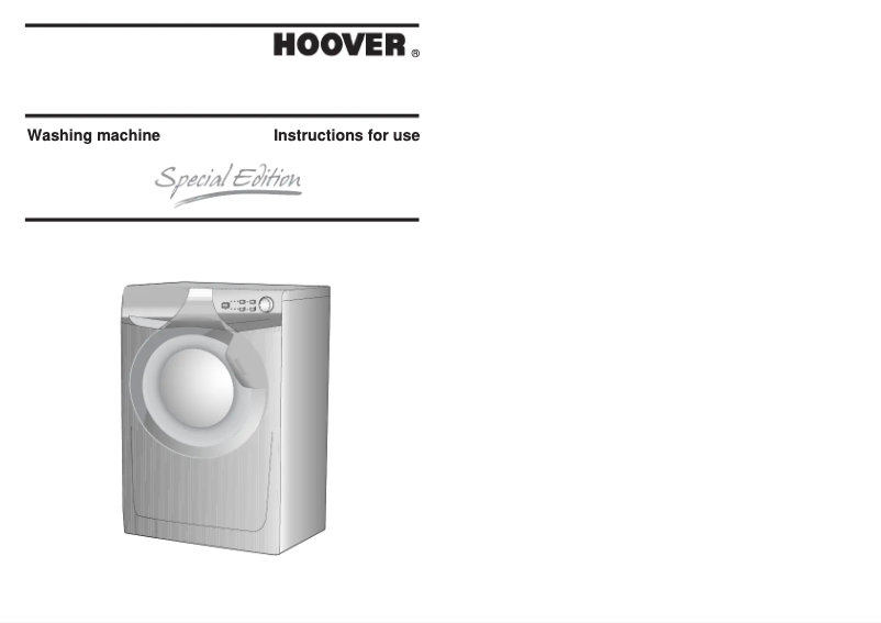 Page n°1 - Manuel utilisateur Hoover SE 147/1-80