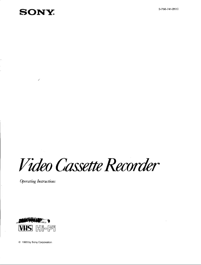 Image de la première page du manuel de l'appareil SLV-701HF