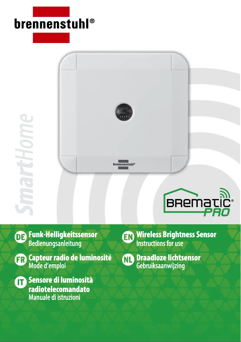 Page n°1 - Manuel utilisateur Brennenstuhl BrematicPRO HS868 01 IP44