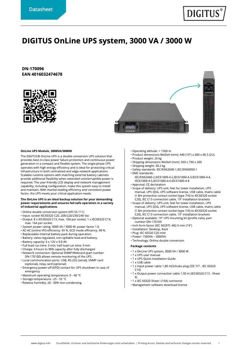 Image de la première page du manuel de l'appareil DN-170096