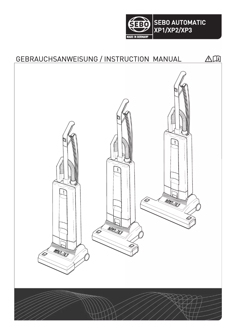 Page n°1 - Manuel utilisateur Sebo Automatic XP3