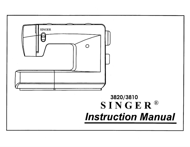 Page 1 de la notice Manuel utilisateur Singer 1309