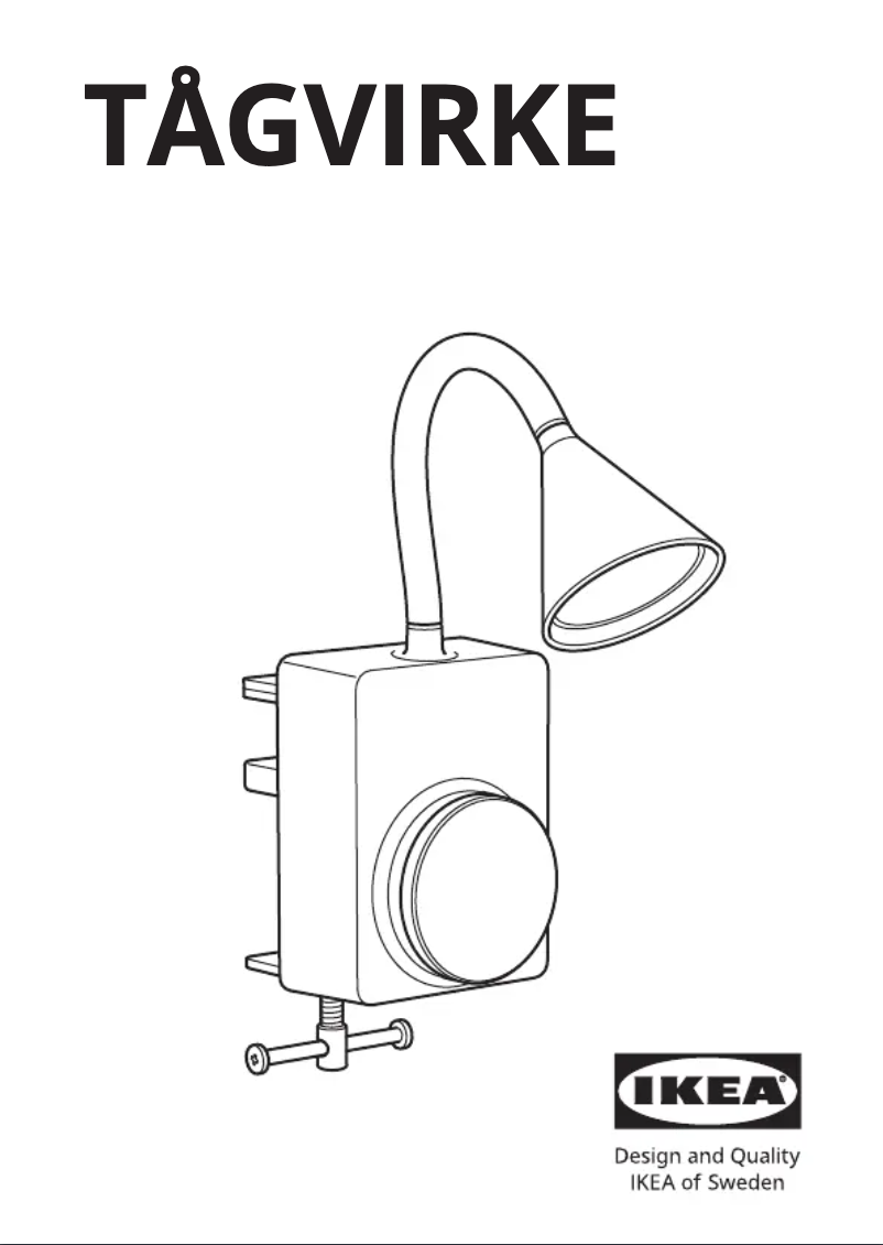 Page 1 de la notice Manuel utilisateur Ikea TÅGVIRKE 305.424.16